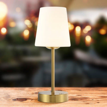 Carson 12.75" Modern Minimalist Iron Rechargeable Integrated LED Table Lamp - JONATHAN Y
